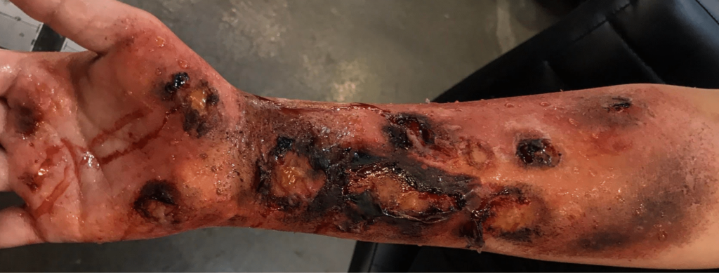 SFX created on foundation Makeup Course