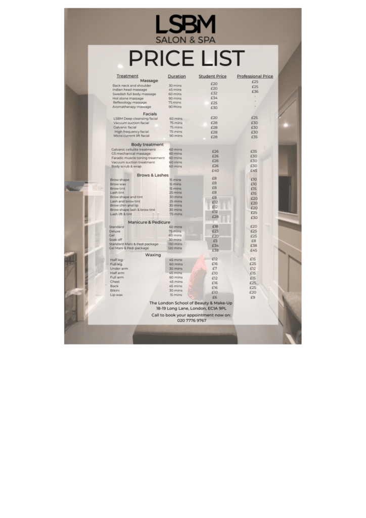 Price List Pro And Student 7